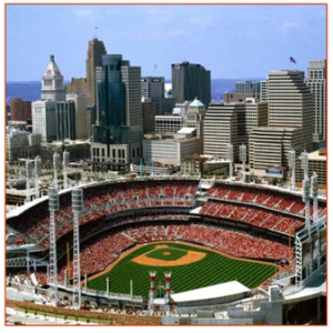 great American Ballpark aerial photo in Cincinnati
