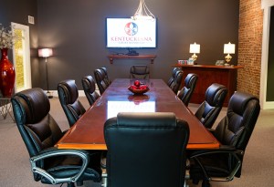video conference room in the main office in Louisville