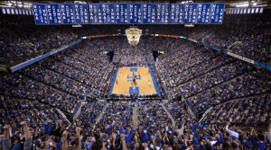 inside of Rupp Arena in Lexington during a UK basketball game